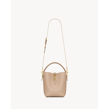 Small Le 37 Bucket Bag - Dark Beige