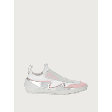 Sock Sneaker - Fabric, Neoprene And Certified Recycled Pre-Consumer Polyurethane - Cheerleader Pink And Silver