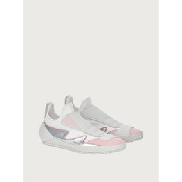 Sock Sneakers - Cheerleader Pink And Silver