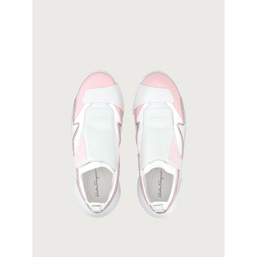 Sock Sneakers - Cheerleader Pink And Silver
