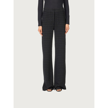 Knitted Trousers - Ladies - Black