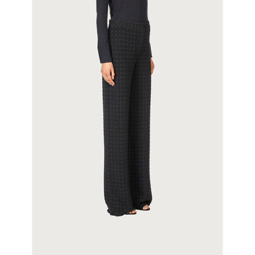 Knitted Trousers - Ladies - Black