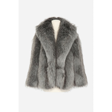 Manteau Faux Fur Renard Polair - Gris Cendre