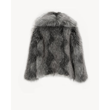Manteau Faux Fur Renard Polair - Gris Cendre