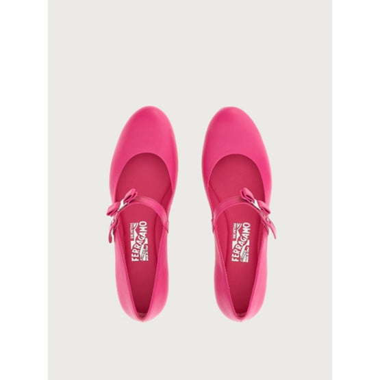 Mary Jane Flats - Hot Pink