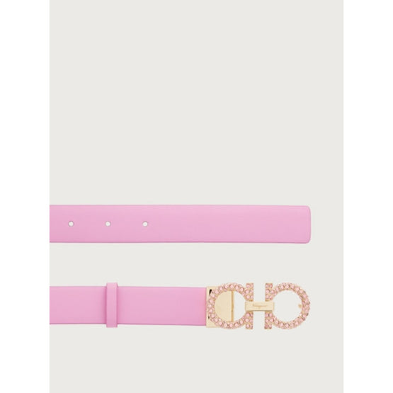 Adjustable Gancini Belt - Flamingo