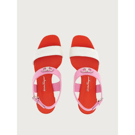 Gancini Sandals - White/Flamingo