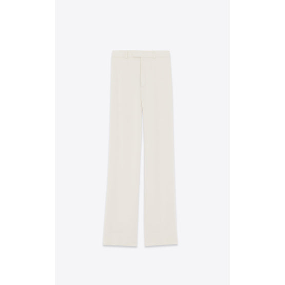 Pants In Satin Crepe - Craie