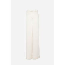 Pantalon Satin Envers Crepe - Craie