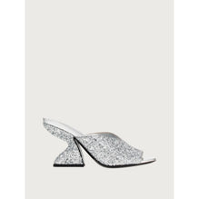 F-Heel Sandals - Silver