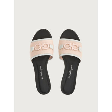 Gancini Slide - Pink/White/Black