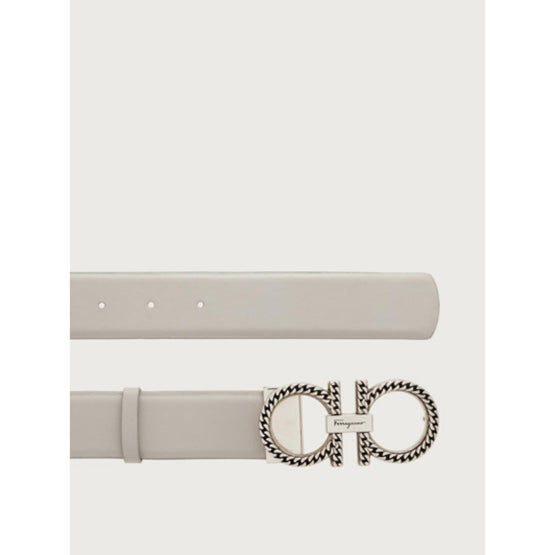 Adjustable Gancini Belt - Rhinoceros Grey