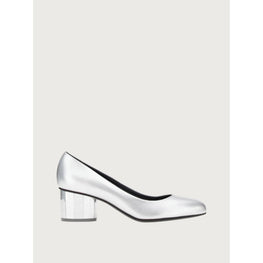 Mirrored Heel Pumps Shoe - Silver