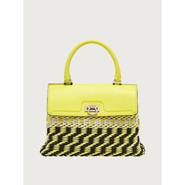 Trifolio Small Top Handle - Black/Canary Yellow