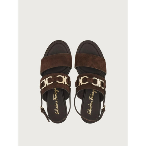 Gancini Sandals - Dark Brown