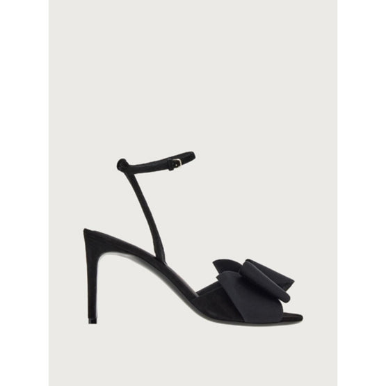 Double Bow Sandals - Black