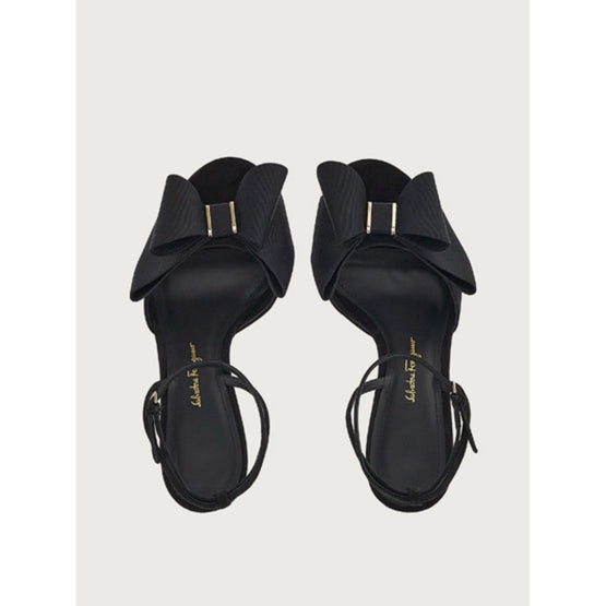 Double Bow Sandals - Black