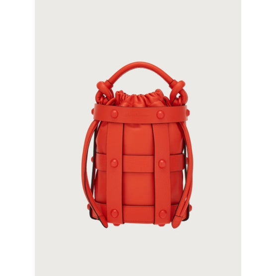 Ferragamo Medium Cage Bag - Candy Apple Red