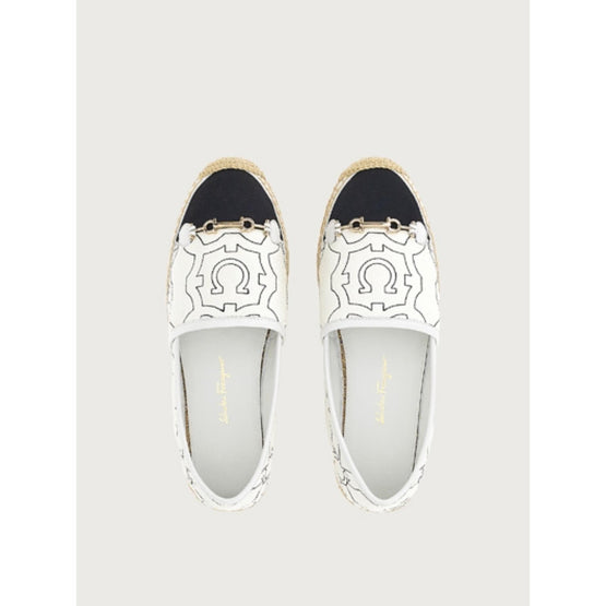 Gancini Galore Espadrilles - White