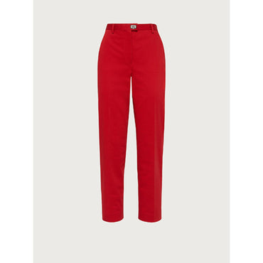 Ankle Length Trouser - Nail Polish Red