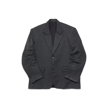 Tailored Knitted Jacket - Grey