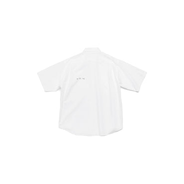 Short Sleeve Large Fit Shirt - White
