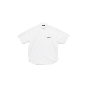 Short Sleeve Large Fit Shirt - White