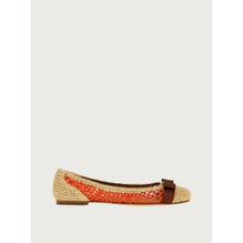 Woven Varina Ballet Flats - Natural/Orange