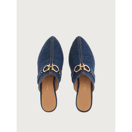 Gancini Mule - Navy Blue