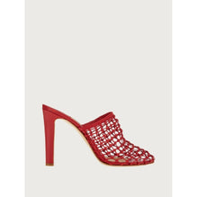 Woven High Heel Mule - Lipstick Red