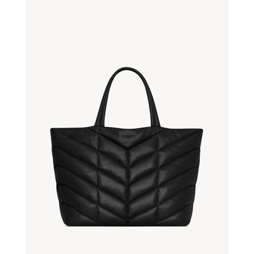 YSL BV PUFFER TOTE SINTRA SPOR - NERO/NERO