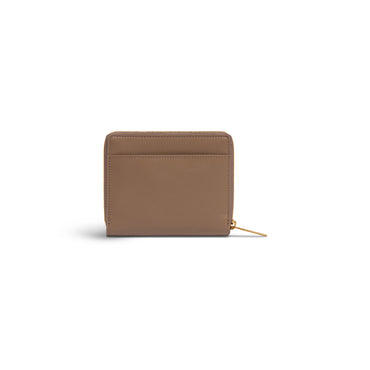 Envelope Compact Wallet W/Flap - Dark Mink Grey
