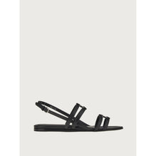 Vara Chain Flats Sandals - Black