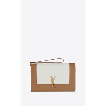 Flap Pouch - Vintage Brown Gold/Porcellana