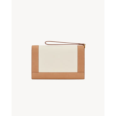 Flap Pouch - Vintage Brown Gold/Porcellana