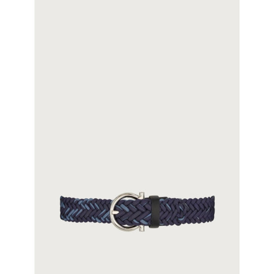 Gancini Fixed Belt - Navy Blue