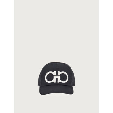 Gancini Baseball Cap - Black/White