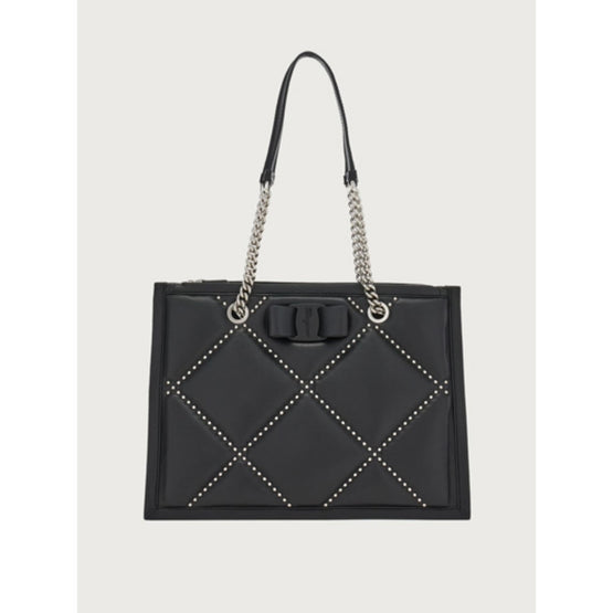 Viva Bow Tote Bag - Black