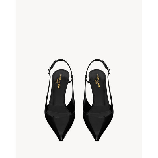 Vendome 70 SLingback Pumps In Vitello Marilyn - Black