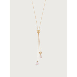 3D Gancini Necklace with Pendant - Gold