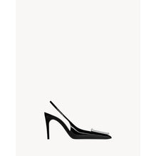 Avenue 95 SLingback Pumps In Vernice Grupy/Nikel Palladio - Black