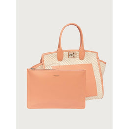 Ferragamo Studio XL Soft Bag - Sand/Lobster