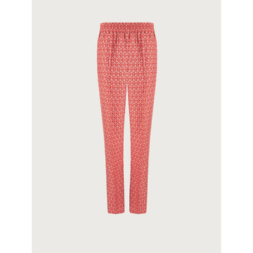 Trousers With Elasticated Waist - Ladies - Hibiscus