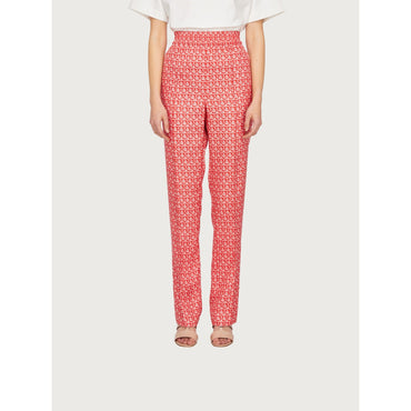 Trousers With Elasticated Waist - Ladies - Hibiscus