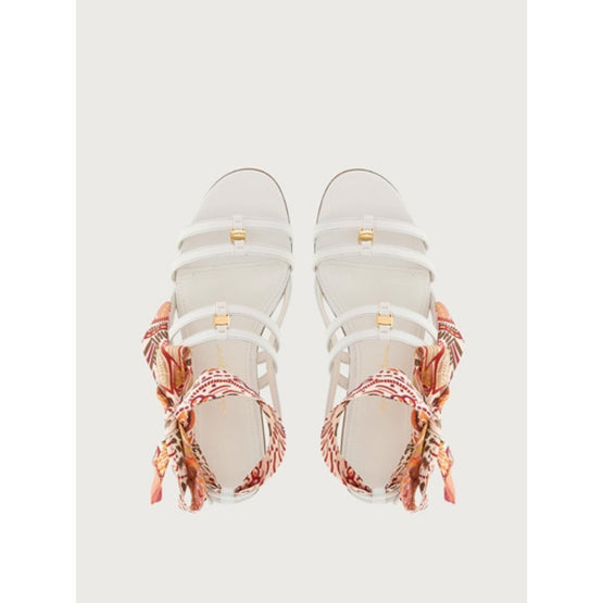 Vara Chain Sandals - White