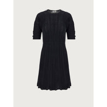 Dress With Cut Out - 82% Cotton, 18% Polyamide - Black