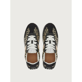 Ferragamo Unisex Sneakers - Black/Beige