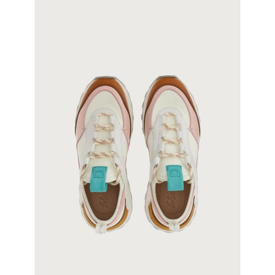 Ferragamo Pull-On Sneakers - White/Sella/Pink