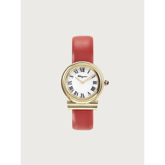 Gancini 28mm Watch - Ip Yellow Gold/Red/White