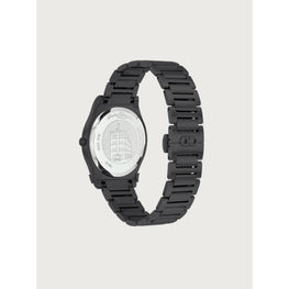 Gancini Gent 41mm Watch - Ip Black/Black/Orange